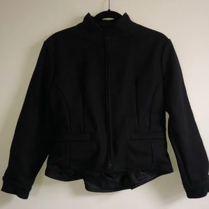 Brand new 100% wool short jacket. Made in USA Schaefer